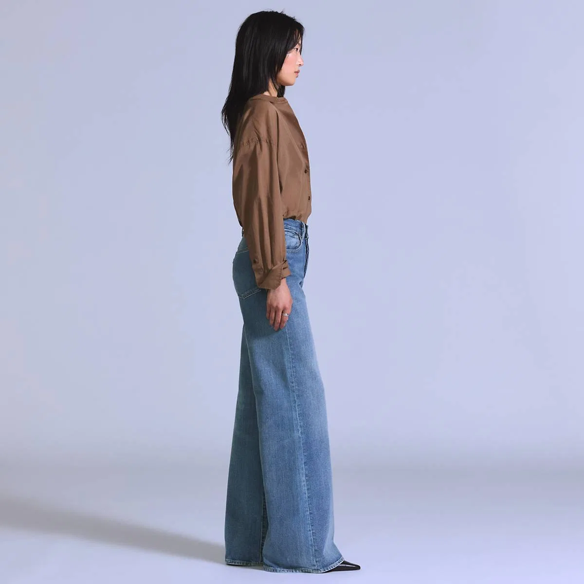 Женские расклешенные джинсы в стиле 70-х Levi's, Bt Icarus - Blue — фото 4