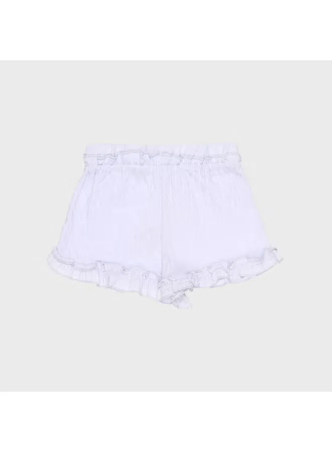 Шорты мягкие однотонные Zara, светло-фиолетовый — фото 3