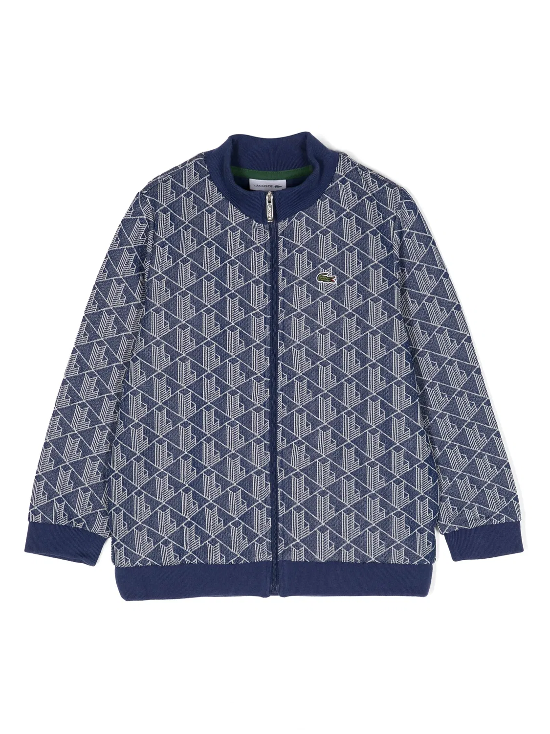 Куртка на молнии с логотипом Lacoste, синий