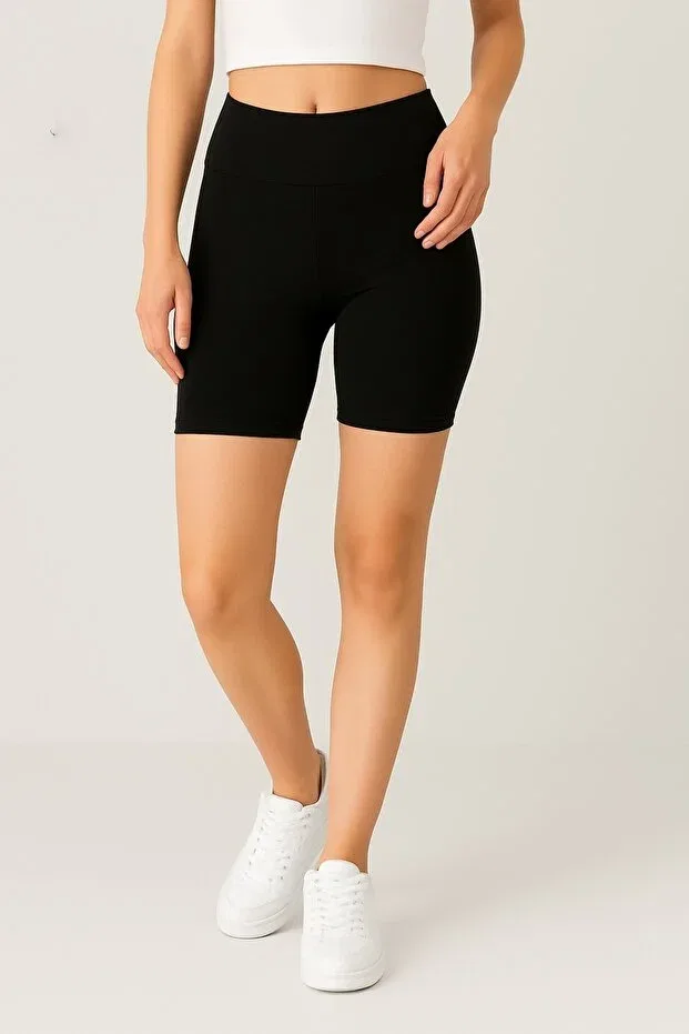 Детские леггинсы для девочек хлопковые с завышенной талией Basics Katmirra, Black