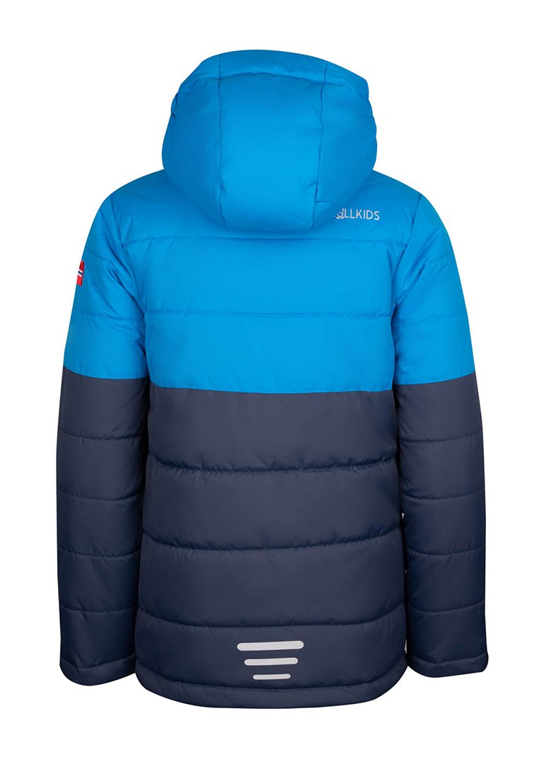 Зимняя куртка TROLLKIDS Winter jacket, Navy/Azure Blue Orange/Blue — фото 2