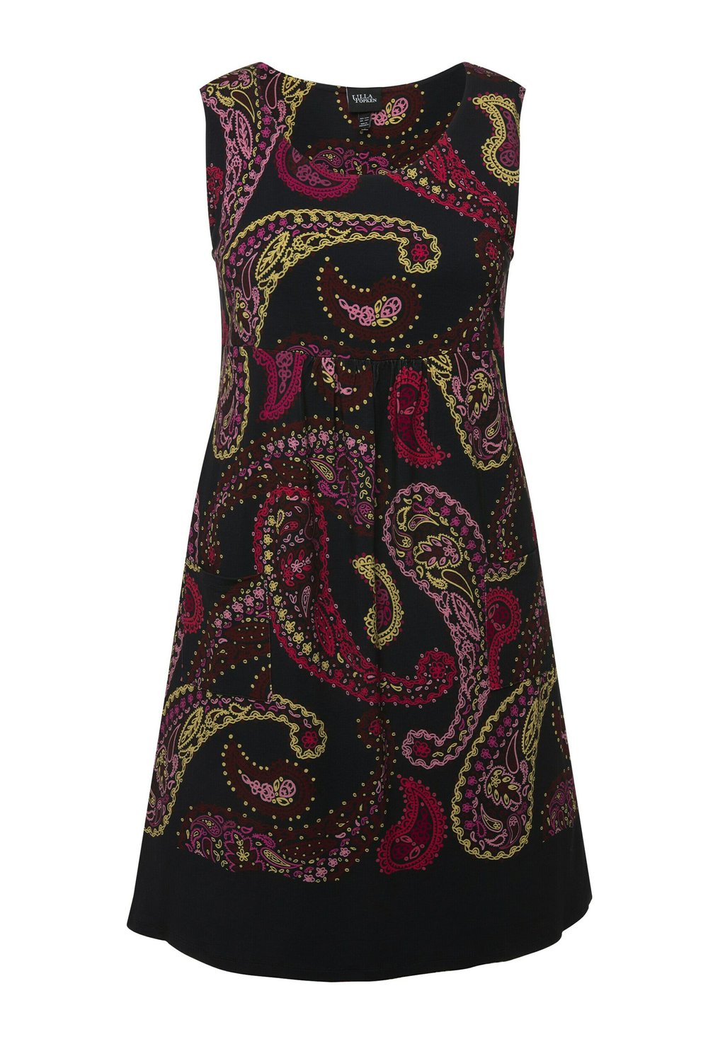 

Дневное платье PAISLEY SLEEVELESS SWING Ulla Popken, темно-серый