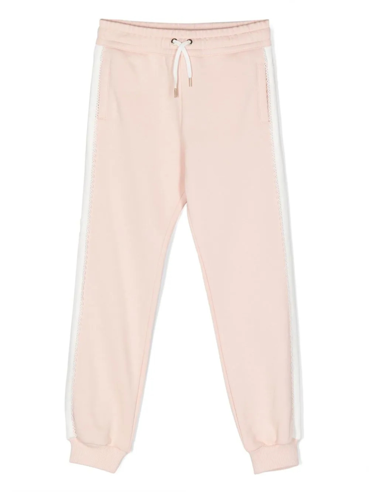 

Спортивные брюки с вышитым логотипом Chloé Kids, розовый