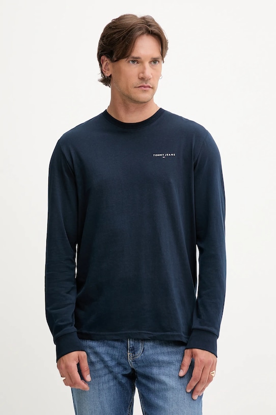 

Хлопковая водолазка Tommy Jeans, темно-синий