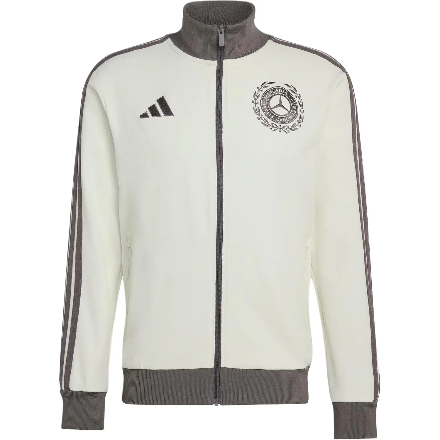 Куртка MERCEDES AMG PETRONAS FORMULA 1 TEAM мужская Adidas, Jade White/Granite Gray