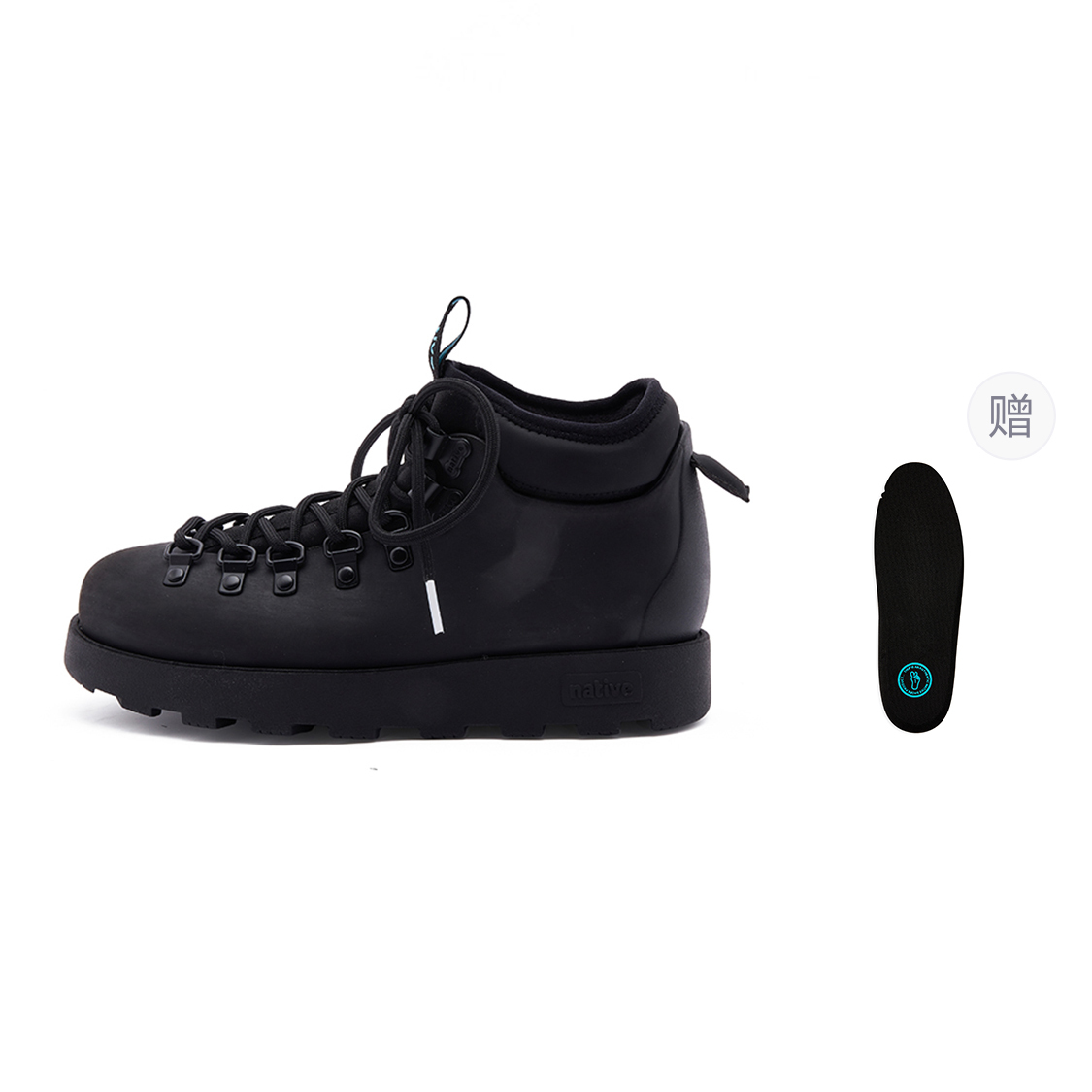 

Native Shoes Фитцсиммонс 3.0 Улучшенные рабочие ботинки для улицы Короткие мартинсы Унисекс - Белый | Символ Благоприятного Дракона | Белый [Подарок Увеличивающие стельки]