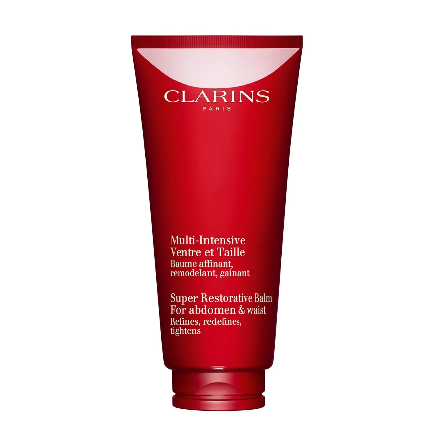 Clarins Super Restorative Abdomen & Waist, антивозрастной крем для тела для зрелой кожи, ослабленной гормональными изменениями, визуально подтягивает, уплотняет и тонизирует кожу, 200 мл