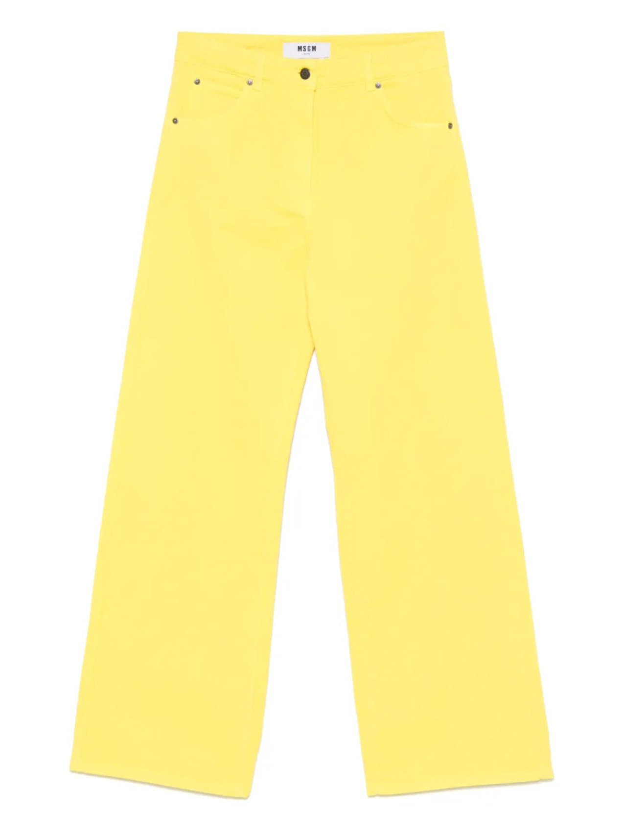 

Джинсы с вышитым логотипом MSGM, желтый