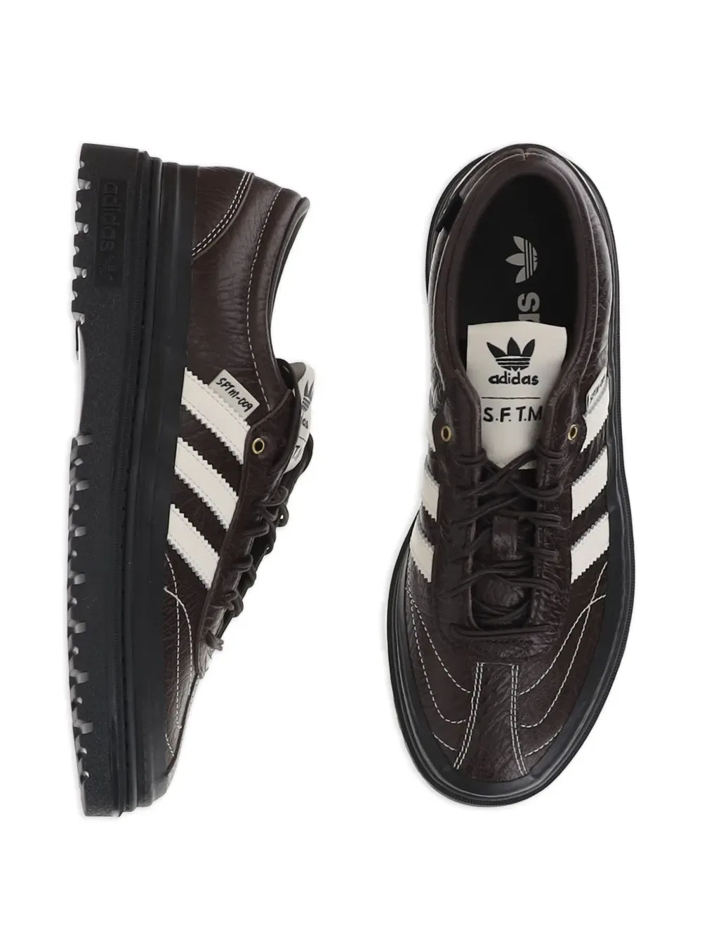 X Adidas 007 samba lx freizeit низкие кожаные кроссовки Song For The Mute, коричневый — фото 4