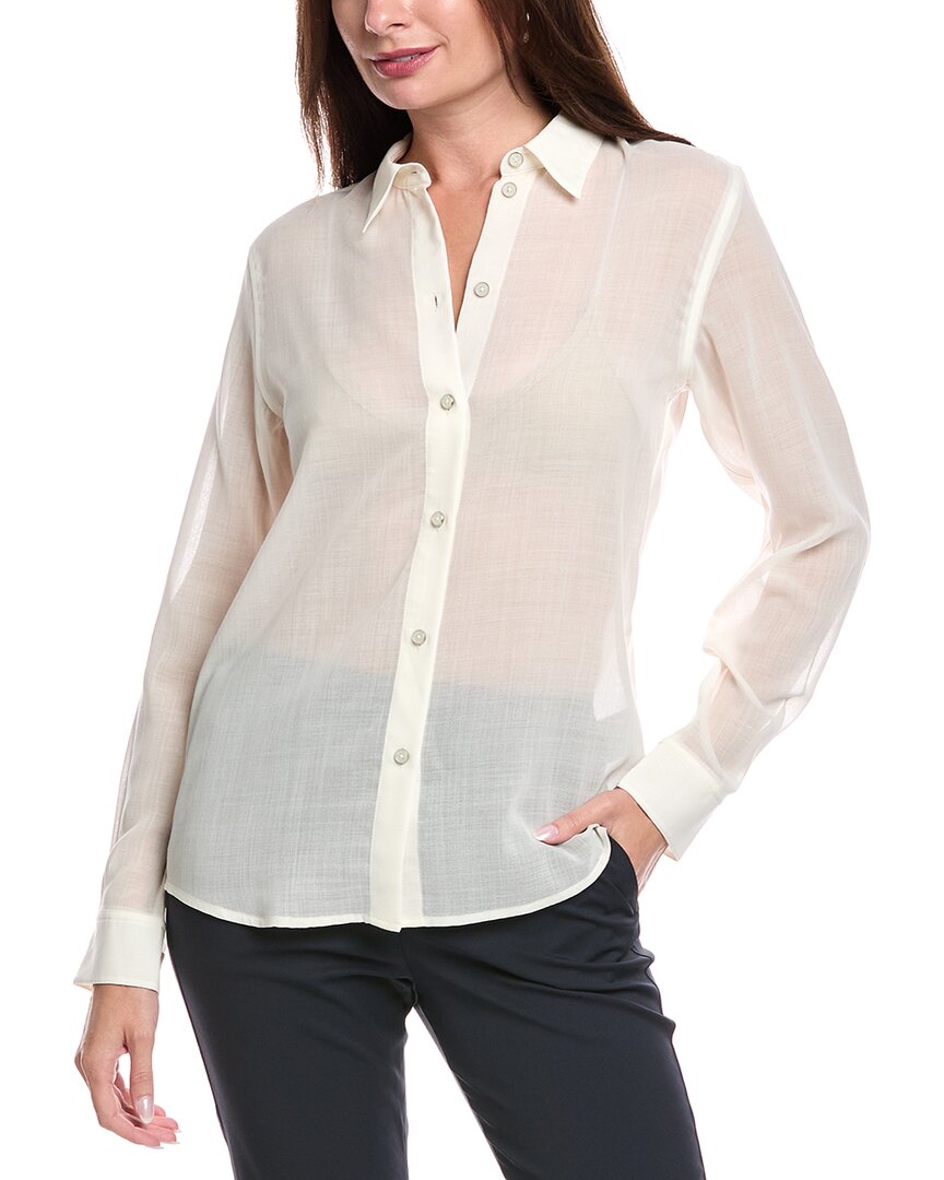 

Helmut Lang Рубашка из шерстяной смеси, белый