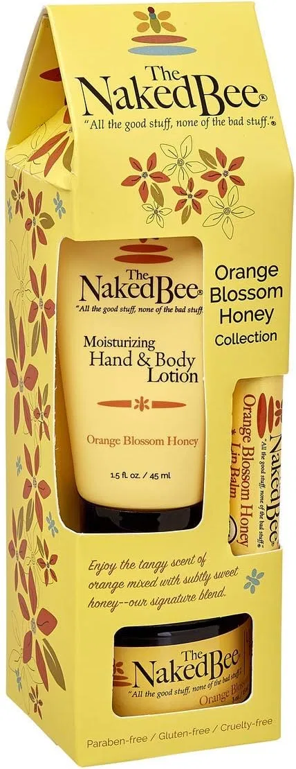 Набор для тела и рук Orange Blossom Honey Collection, The Naked Bee, 3 предмета, 39.23 куб. дюйма