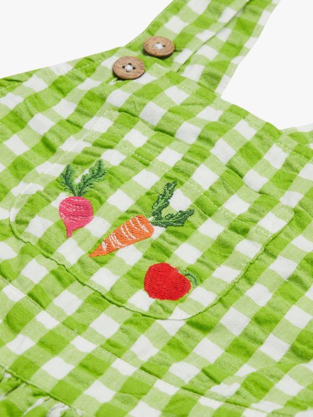 Детские комбинезоны Cassie Gingham из чистого органического хлопка Frugi, Macaw/Multi — фото 2
