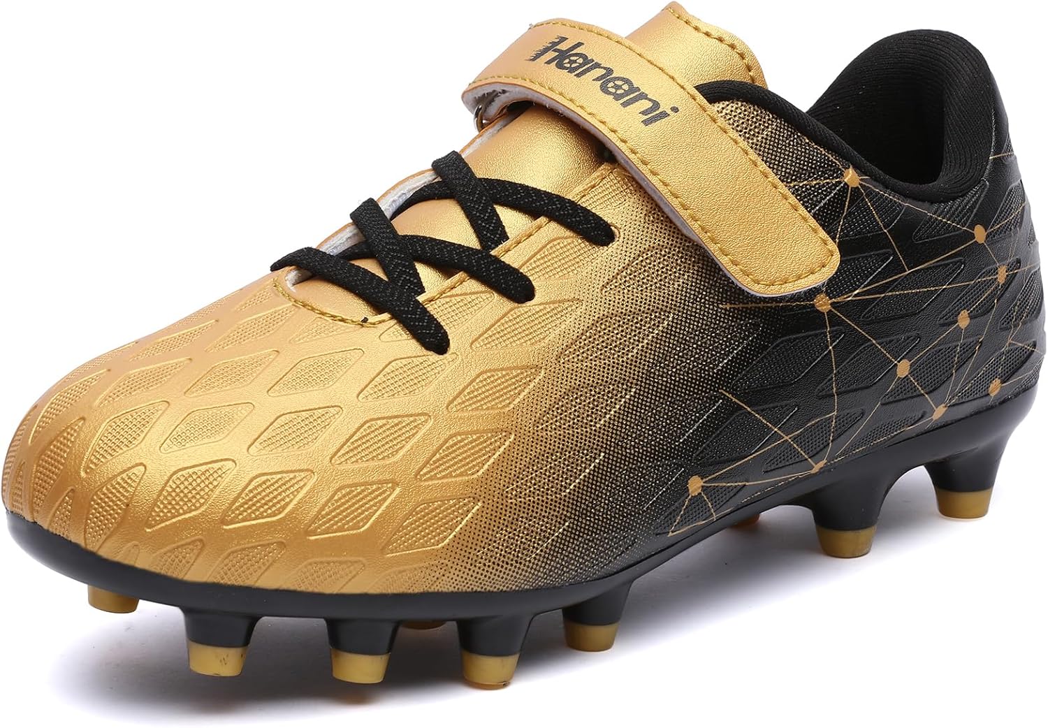 

Футбольные бутсы Hanani для мальчиков и девочек, детская и подростковая обувь для футбола, кроссовки для тренировок, беговые кроссовки, для игры в помещении и на улице, унисекс, черный