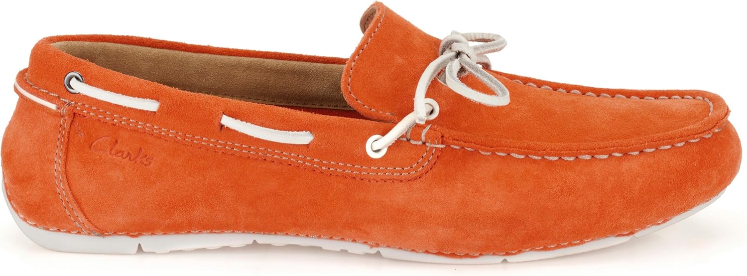 Мокасины мужские Clarks, оранжевый — фото 3