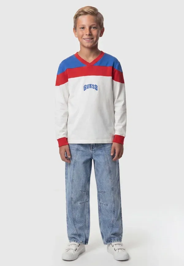 Футболка оверсайз с длинным рукавом Guess, белый