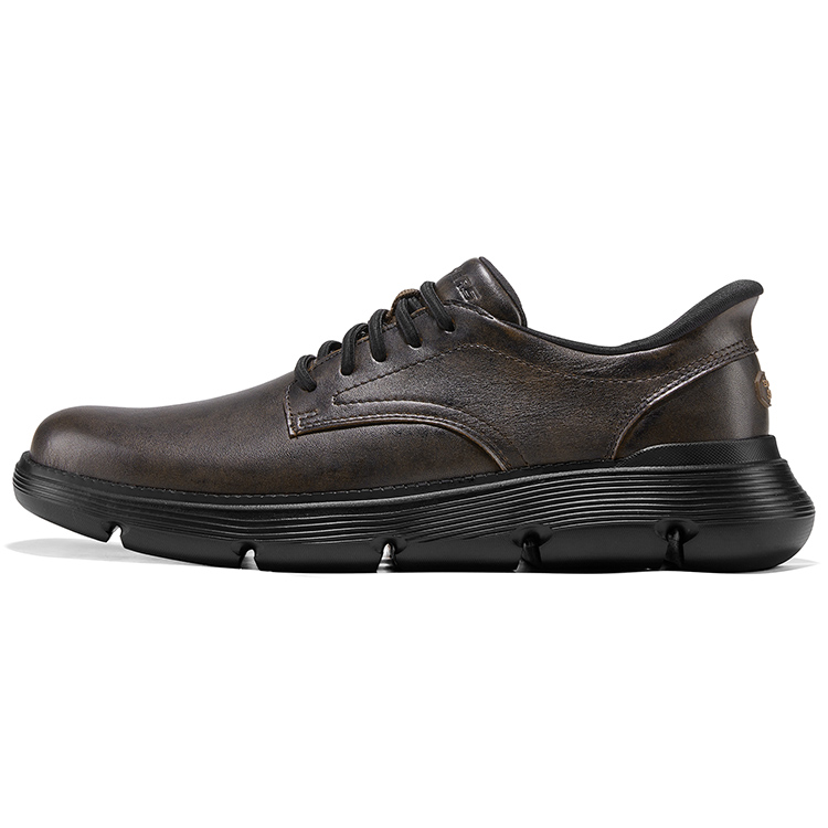 

Skechers Низкие повседневные кроссовки Slip Ins, мужские, темно-коричневые