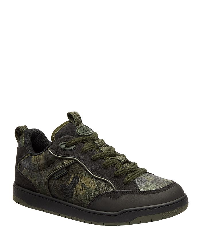 

Мужские кроссовки C203 Signature Camo со шнуровкой COACH, зеленый