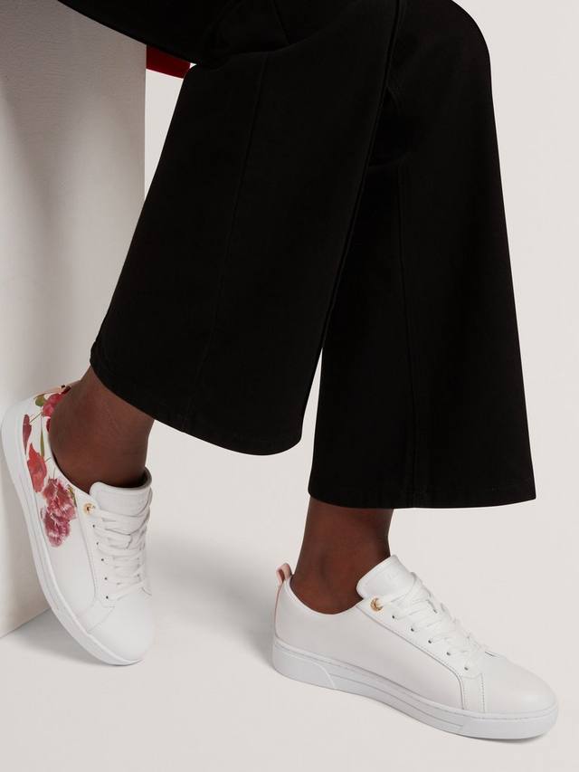 Prinell кожаные кроссовки с цветочным принтом Ted Baker, White/Multi — фото 2