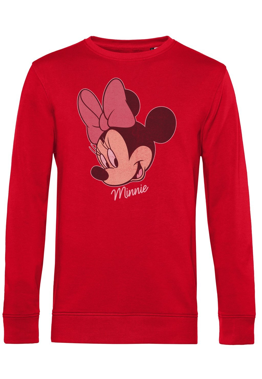 

Толстовка MICKEY CLASSIC MINNIE BIG FACE DISTRESSED Disney, красный