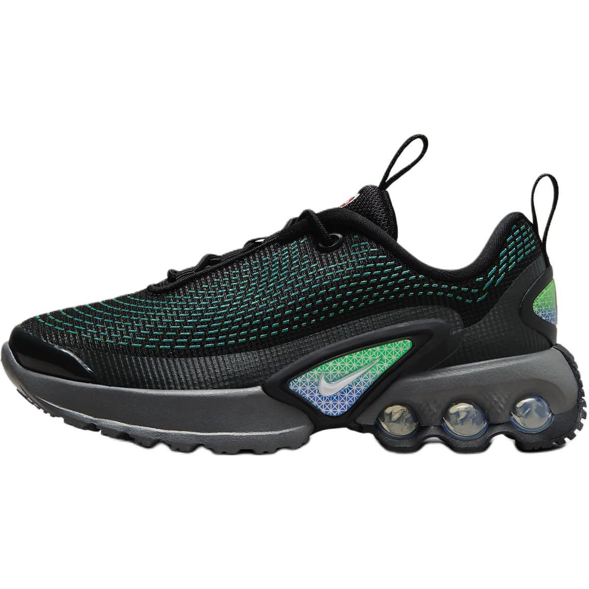 

Air Max Dn Детская повседневная обувь для дошкольников, кроссовки, кроссовки Nike, черный/зеленый