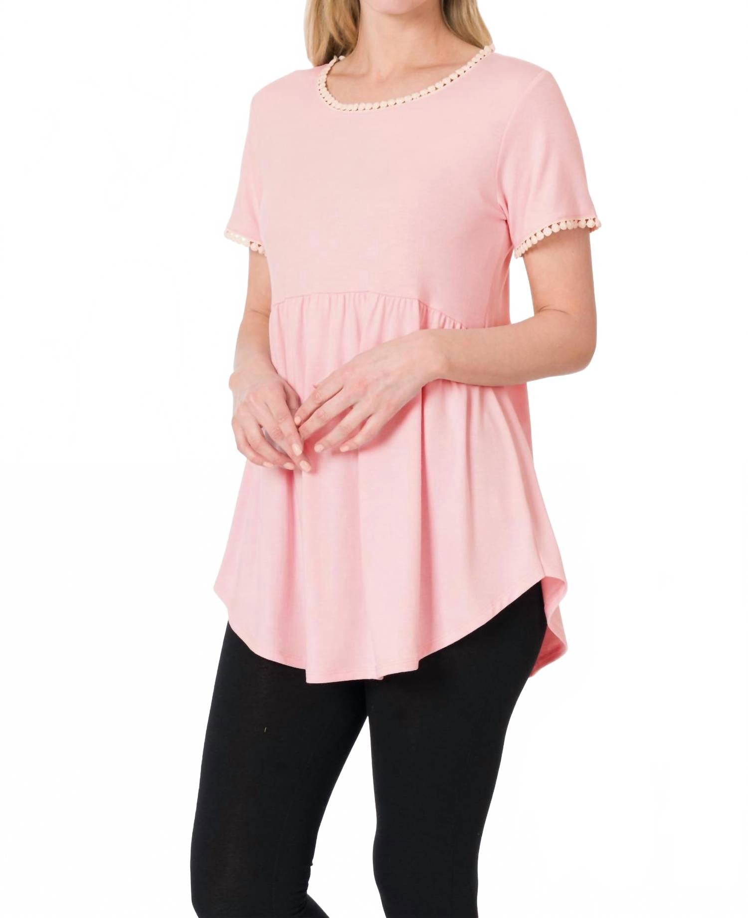 

Топ-бэбидол в пыльно-розовом ZENANA