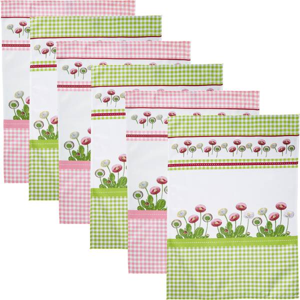 

Кухонное полотенце Erwin Müller 6er-Pack, 50x1x70 см цвет gänseblümchen