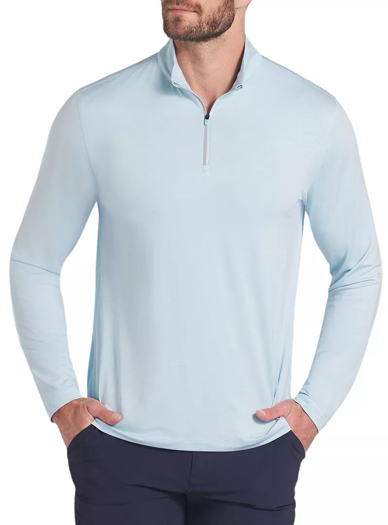 

Мужской пуловер для гольфа PUMA YouV на молнии 1/4, цвет Silver Sky