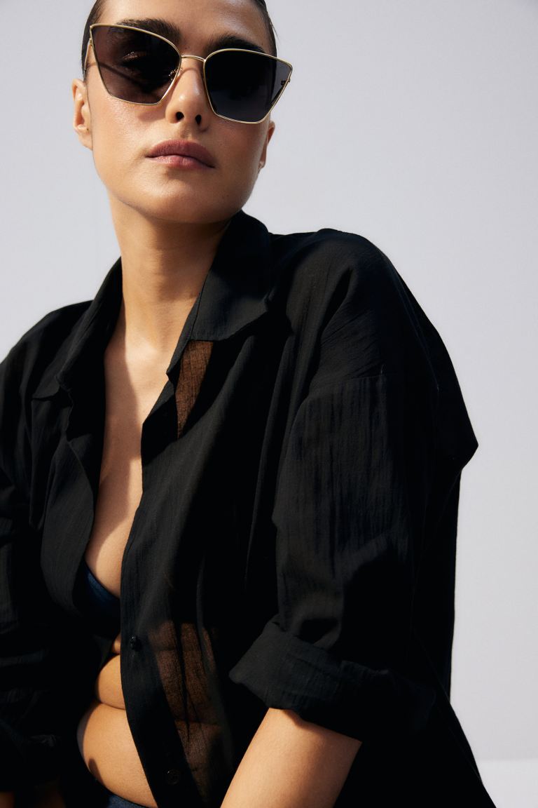 

Солнцезащитные очки «кошачий глаз» H&M, желтый