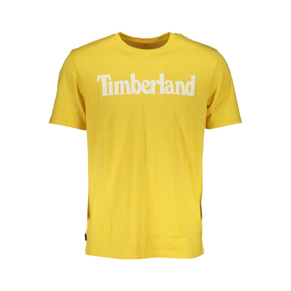 

Желтая хлопковая футболка Timberland