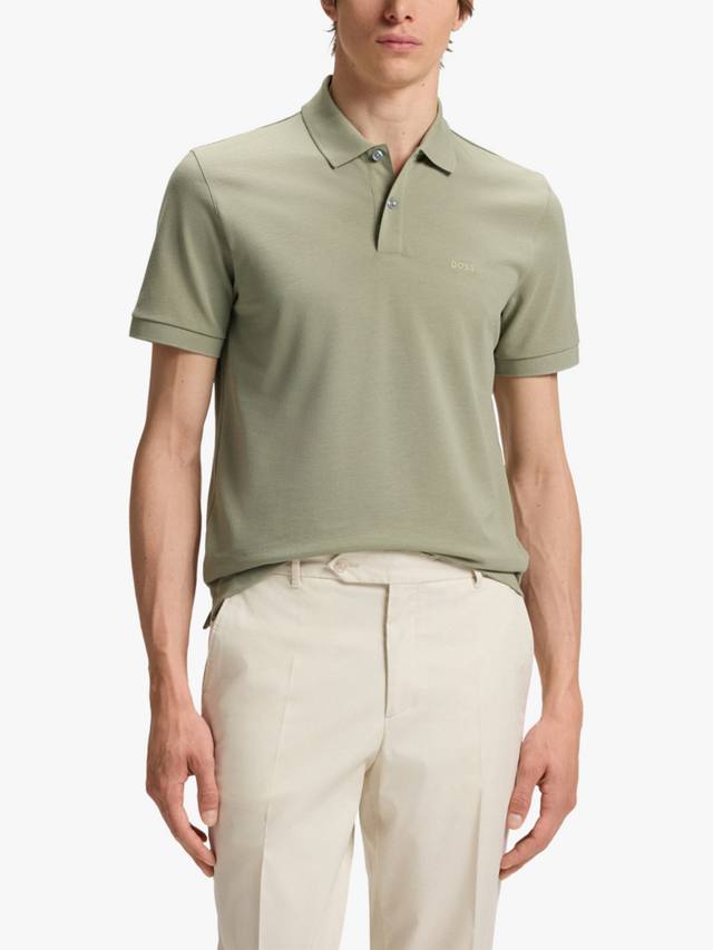 

Хлопковая поло с логотипом BOSS HUGO BOSS