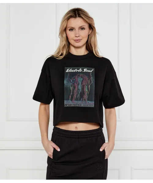 

Футболка Cropped fit Hugo, черный