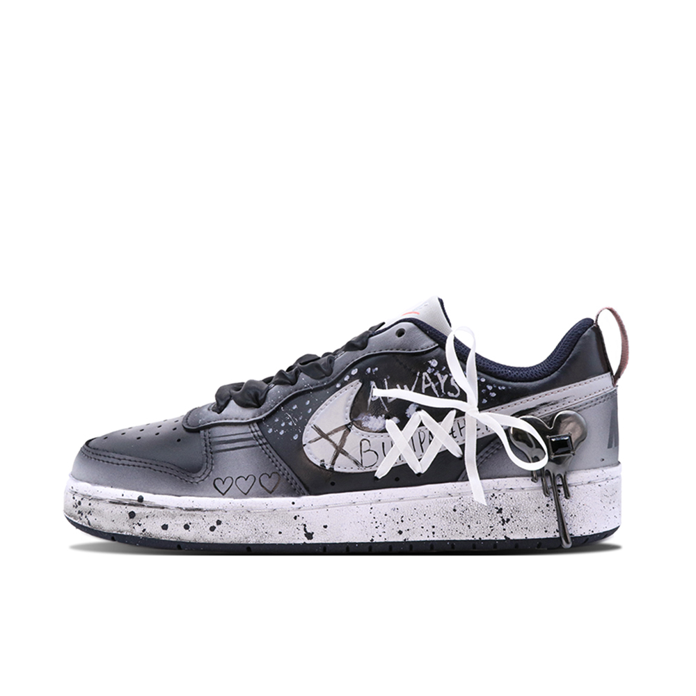 

Кроссовки Nike Skateboarding Shoes Women's Low-top Grey/black/white, серый