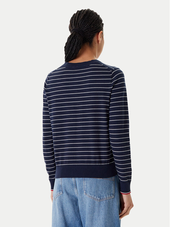 Кардиган обычного кроя WW0WW42370 Tommy Hilfiger, синий — фото 3