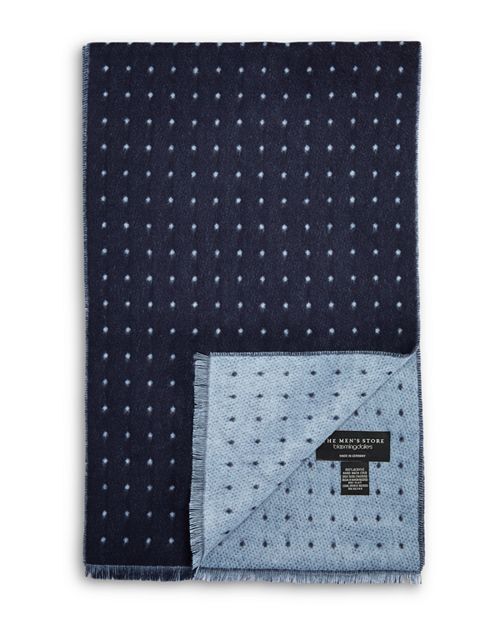 

Двусторонний тканый шарф в горошек The Men's Store at Bloomingdale's, цвет Blue