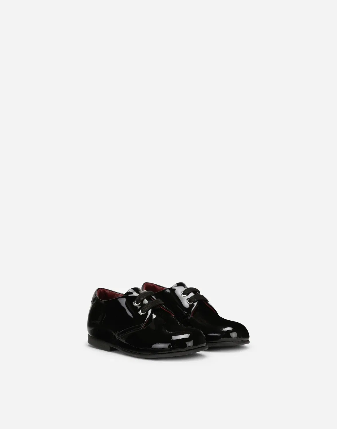 Дерби из лакированной кожи с логотипом Dolce&Gabbana, черный — фото 2