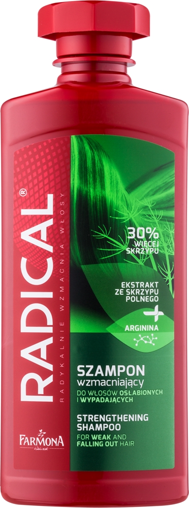 

Радикальный укрепляющий шампунь против выпадения волос для слабых волос, склонных к выпадению Farmona, 400 мл