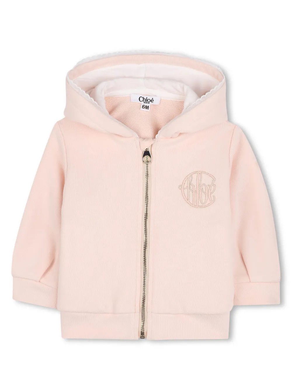 

Худи с вышитым логотипом Chloé Kids, розовый