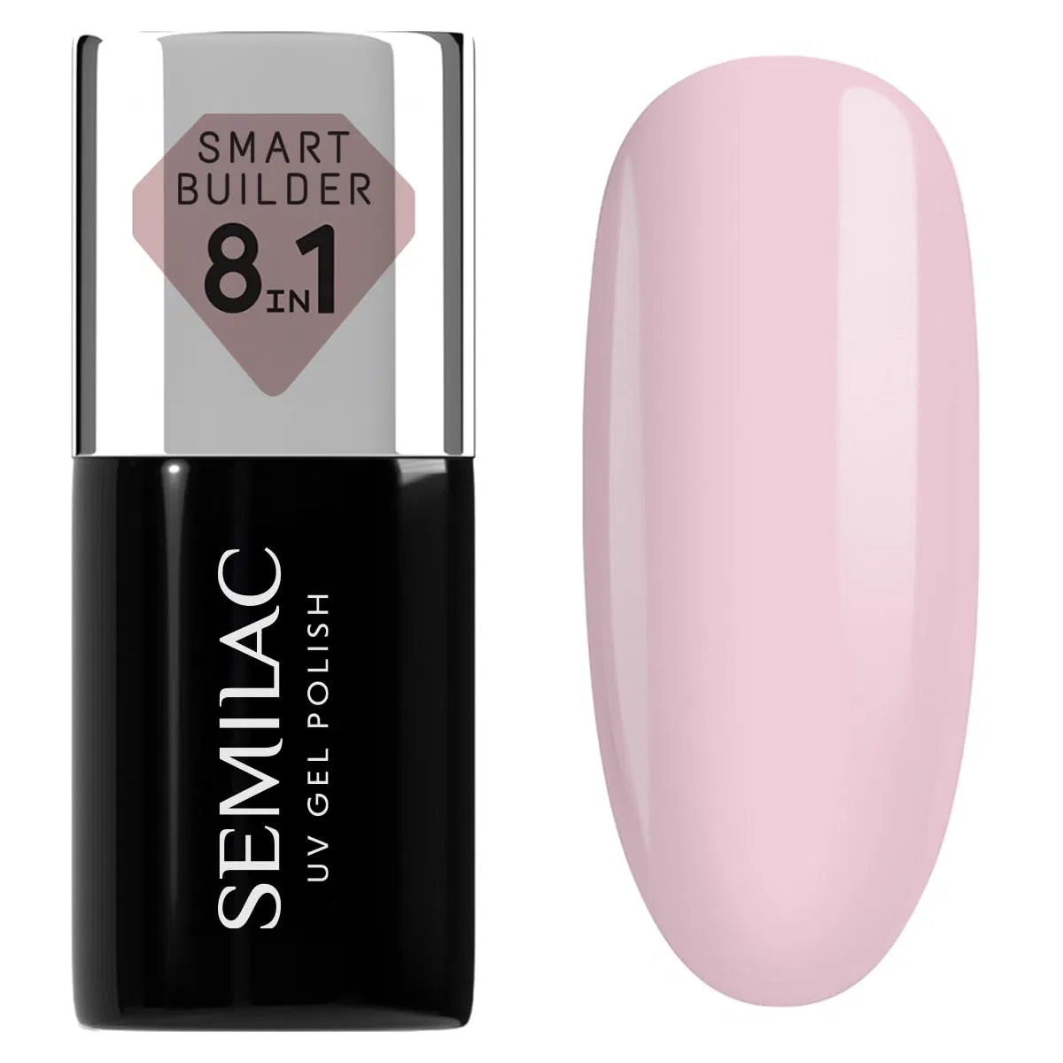 Гель-лак для ногтей Semilac Smart Builder 809 Tender Pink, 7 мл Semilac