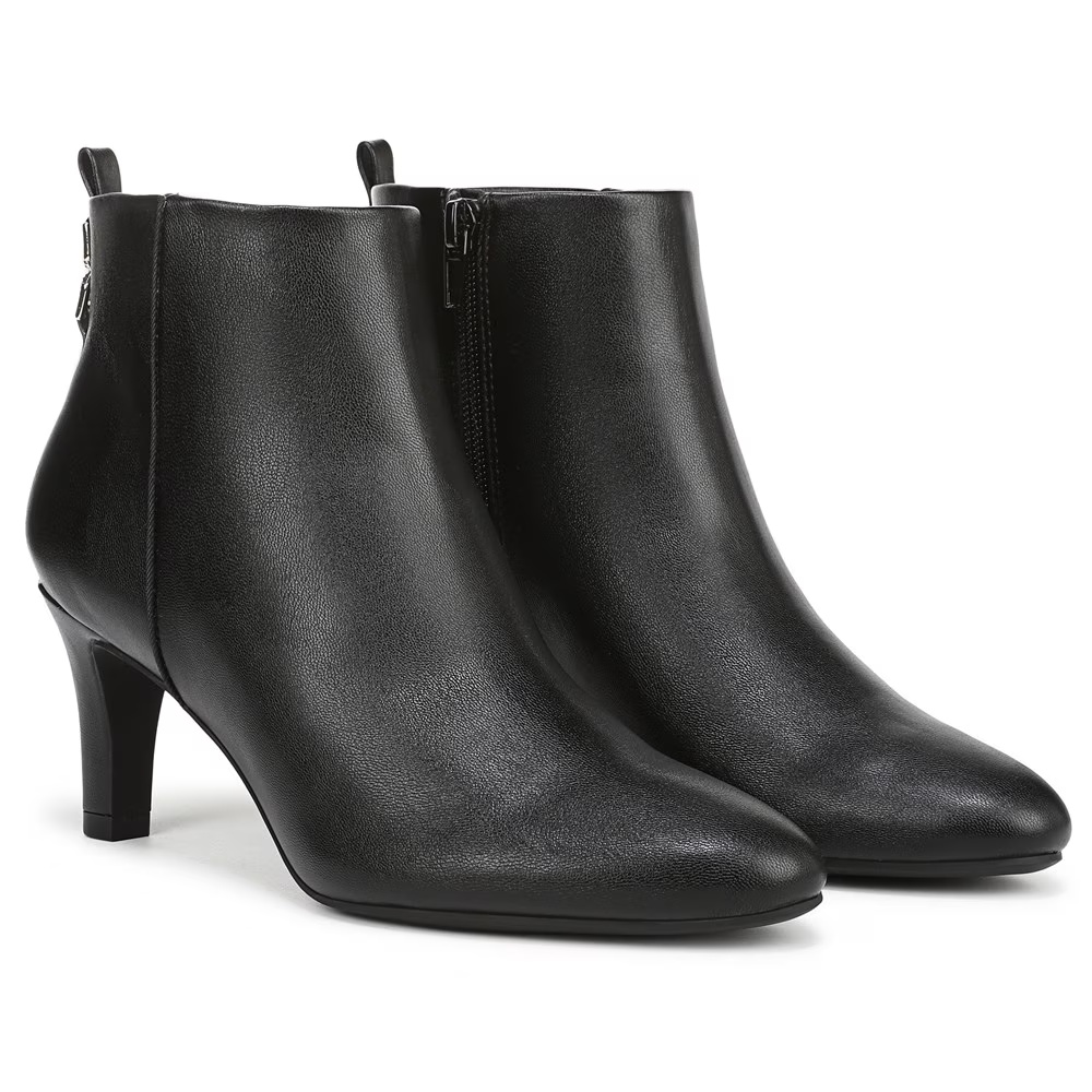 Ботильоны с подсветкой Lifestride, black smooth leather