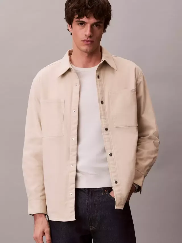 Рубашка Matty свободного кроя, цвет слоновой кости Calvin Klein