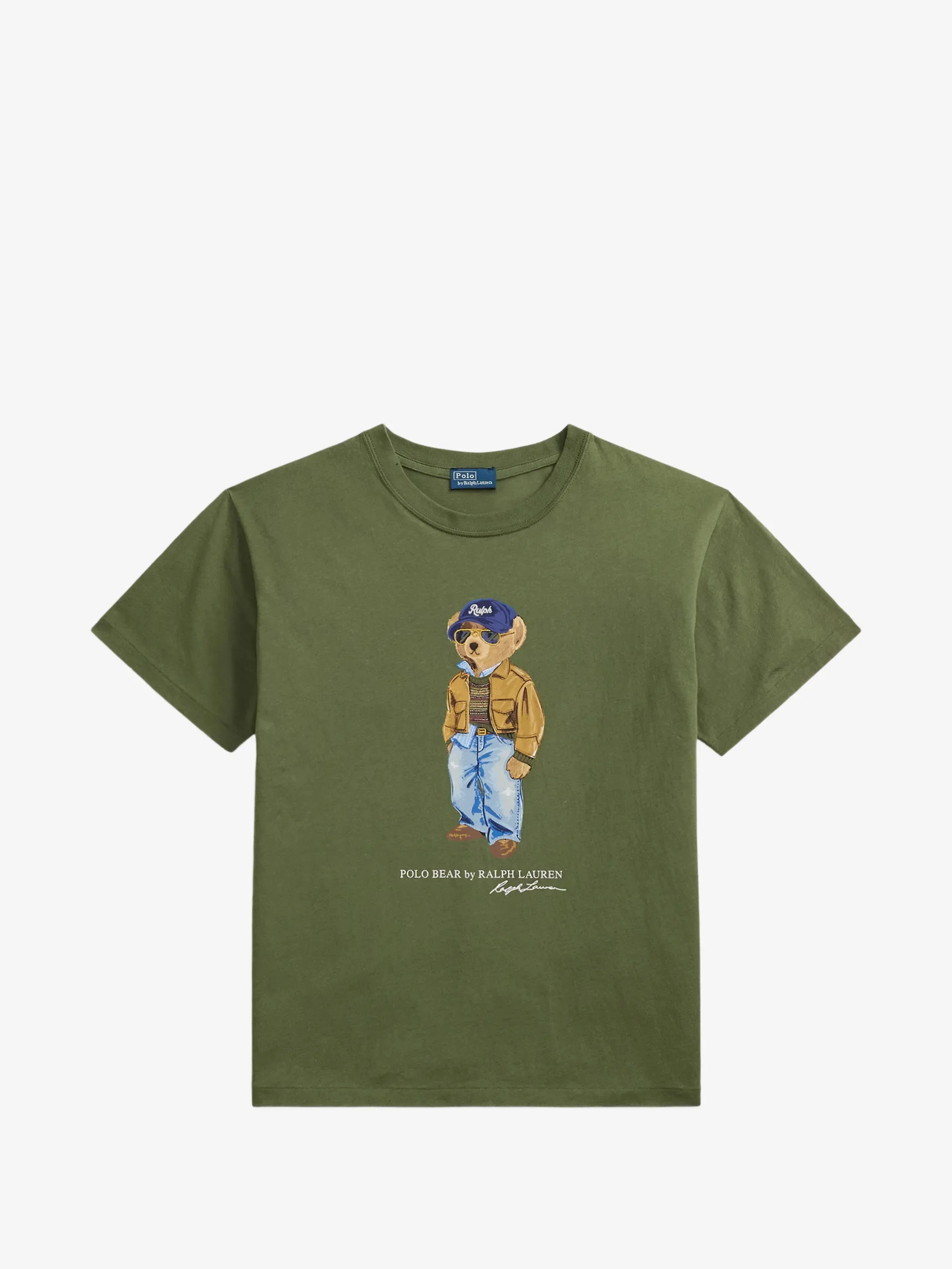 Футболка Polo Ralph Lauren с медвежонком, зеленый — фото 2