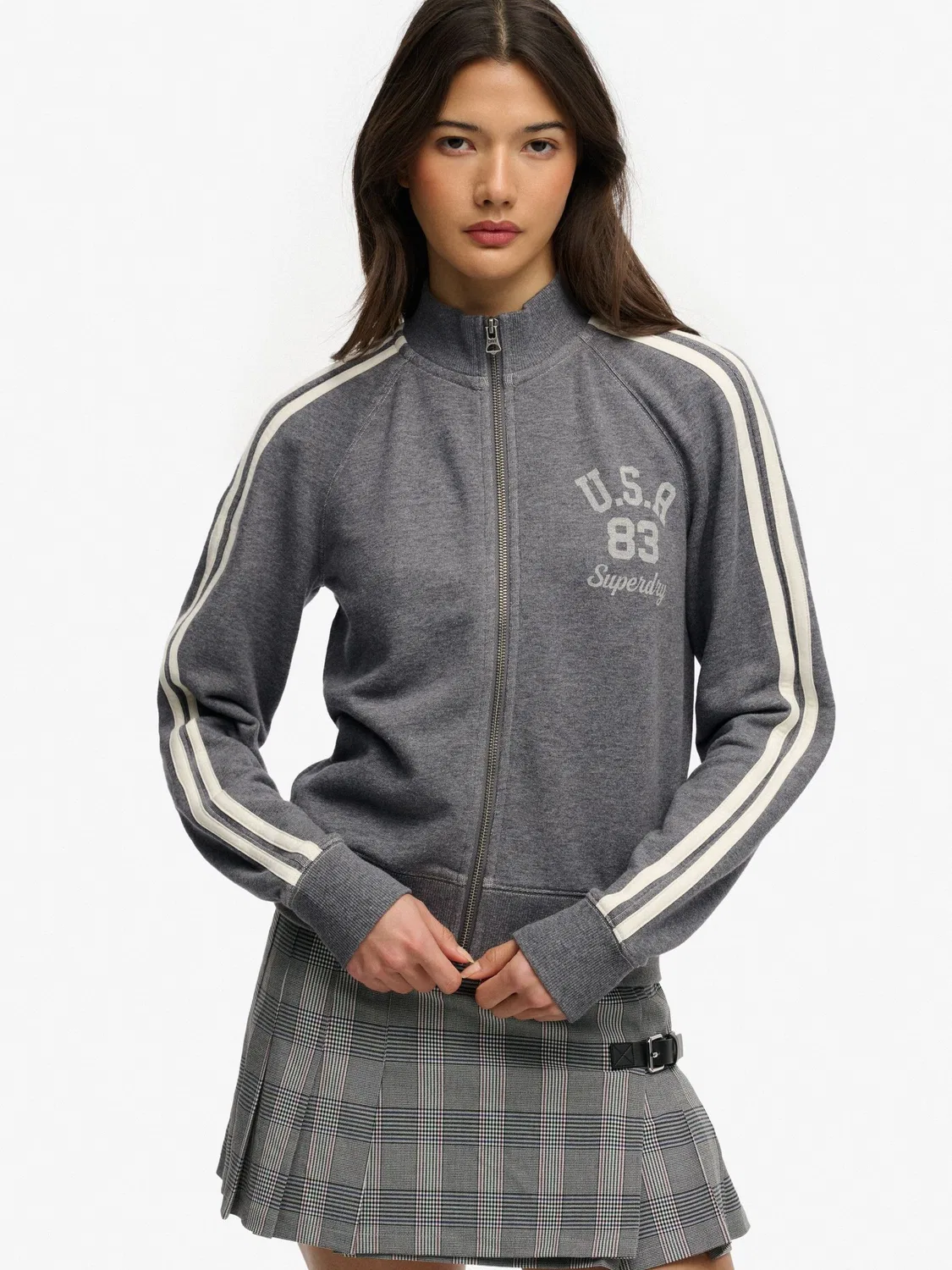 Толстовка Athletic Essentials Superdry, серый — фото 2