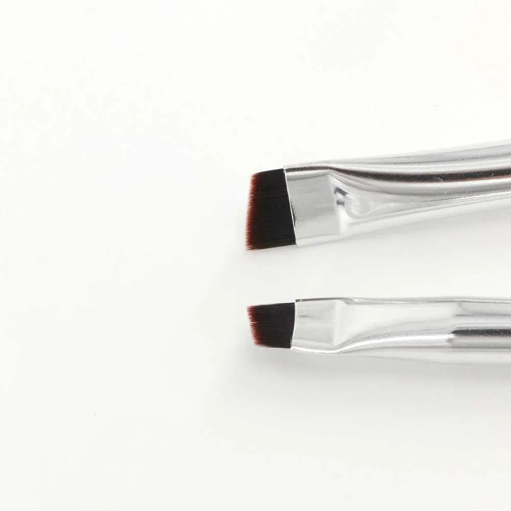Кисть для бровей и подводки, Bionic Fiber, 1 шт, 145 мм, #1White Flat S Generisch — фото 4