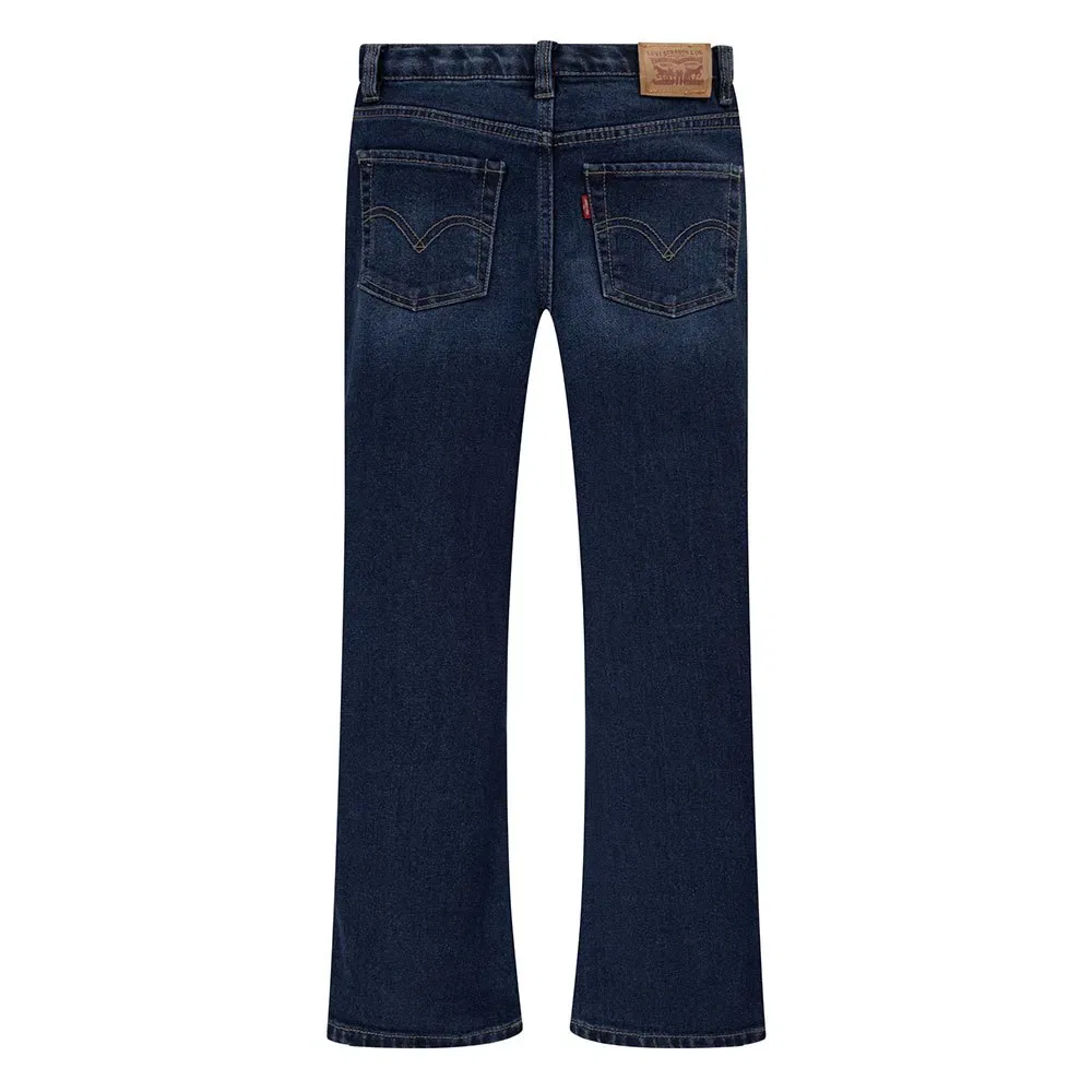 Детские джинсы для девочек с высокой посадкой и клешем Levi's, Blue — фото 2