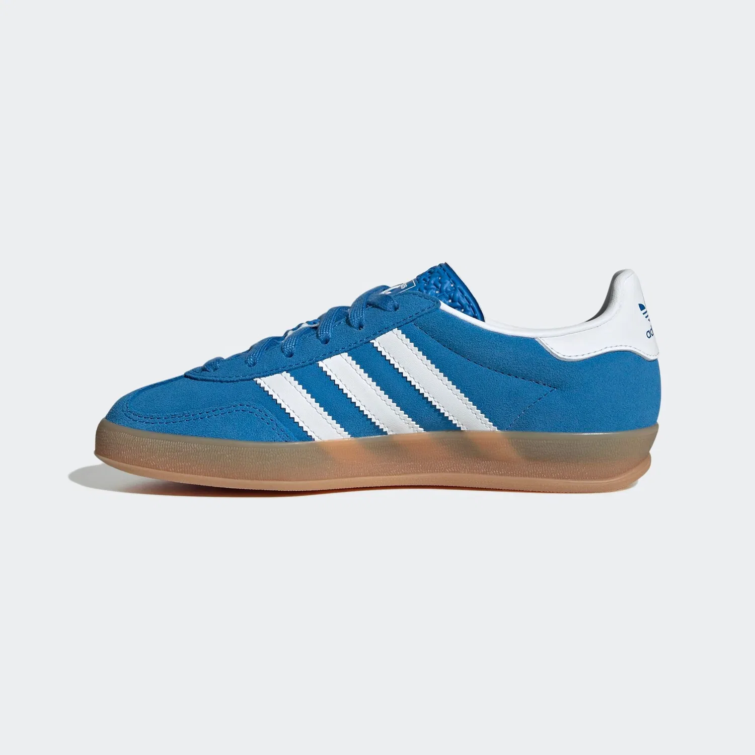 Детские кроссовки низкие из замши Adidas Originals, Bluebird/Cloud White — фото 3