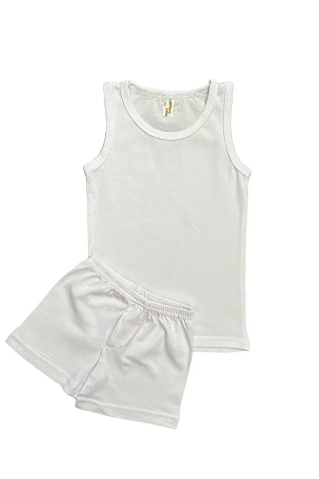Детский комплект боксеров для мальчиков хлопковый Elmas Kids, White