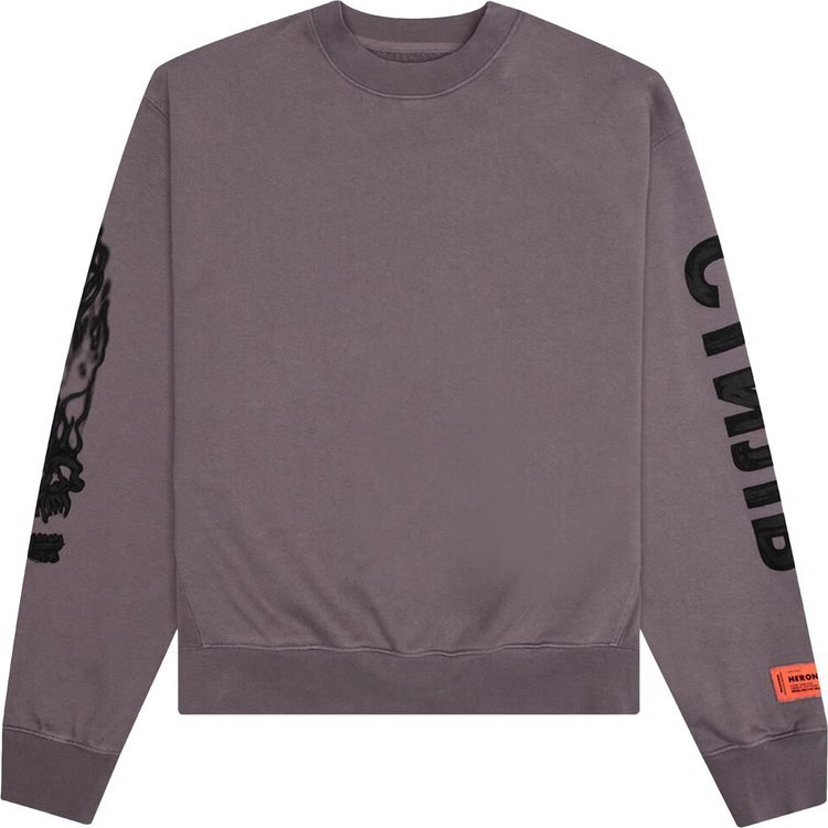 

Толстовка Heron Preston Flaming Skull Crewneck 'Grey/Black', серый