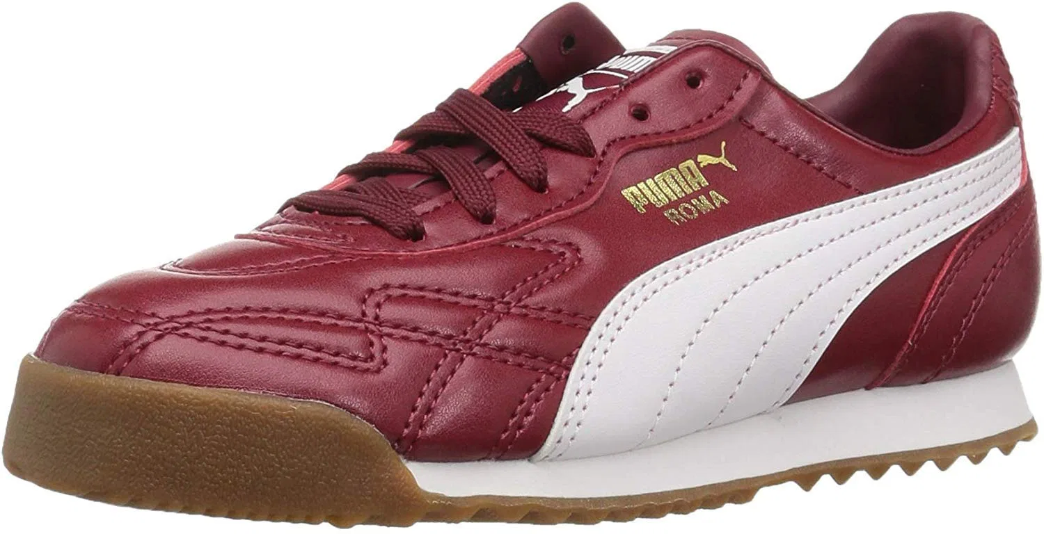 Детские кроссовки для мальчиков с замшевым верхом Rome Anniversary PUMA, Pomegranate PUMA White