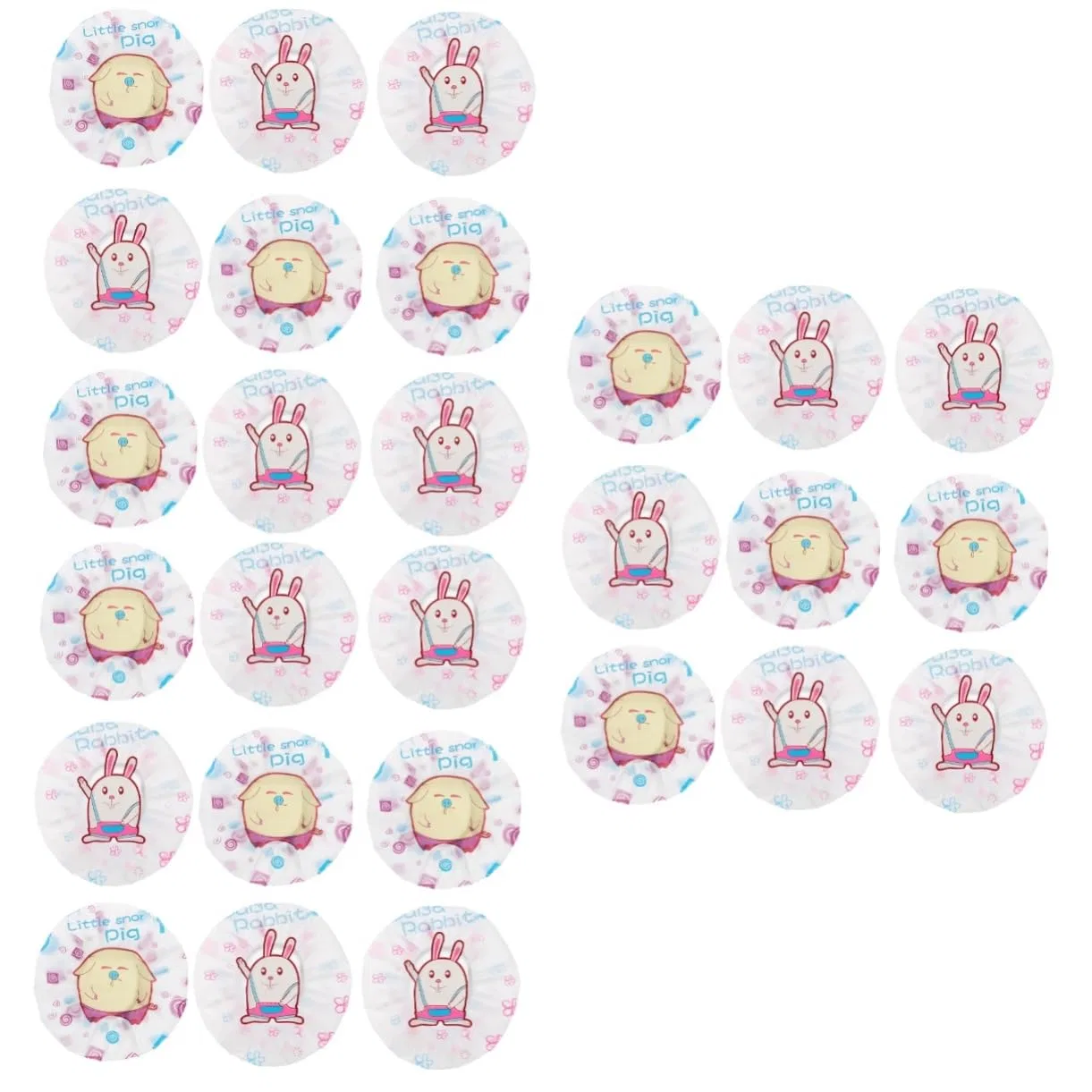 Шапочка для душаs Rabbit Pig Design, Beavorty, 3 Pieces, 27x27cm