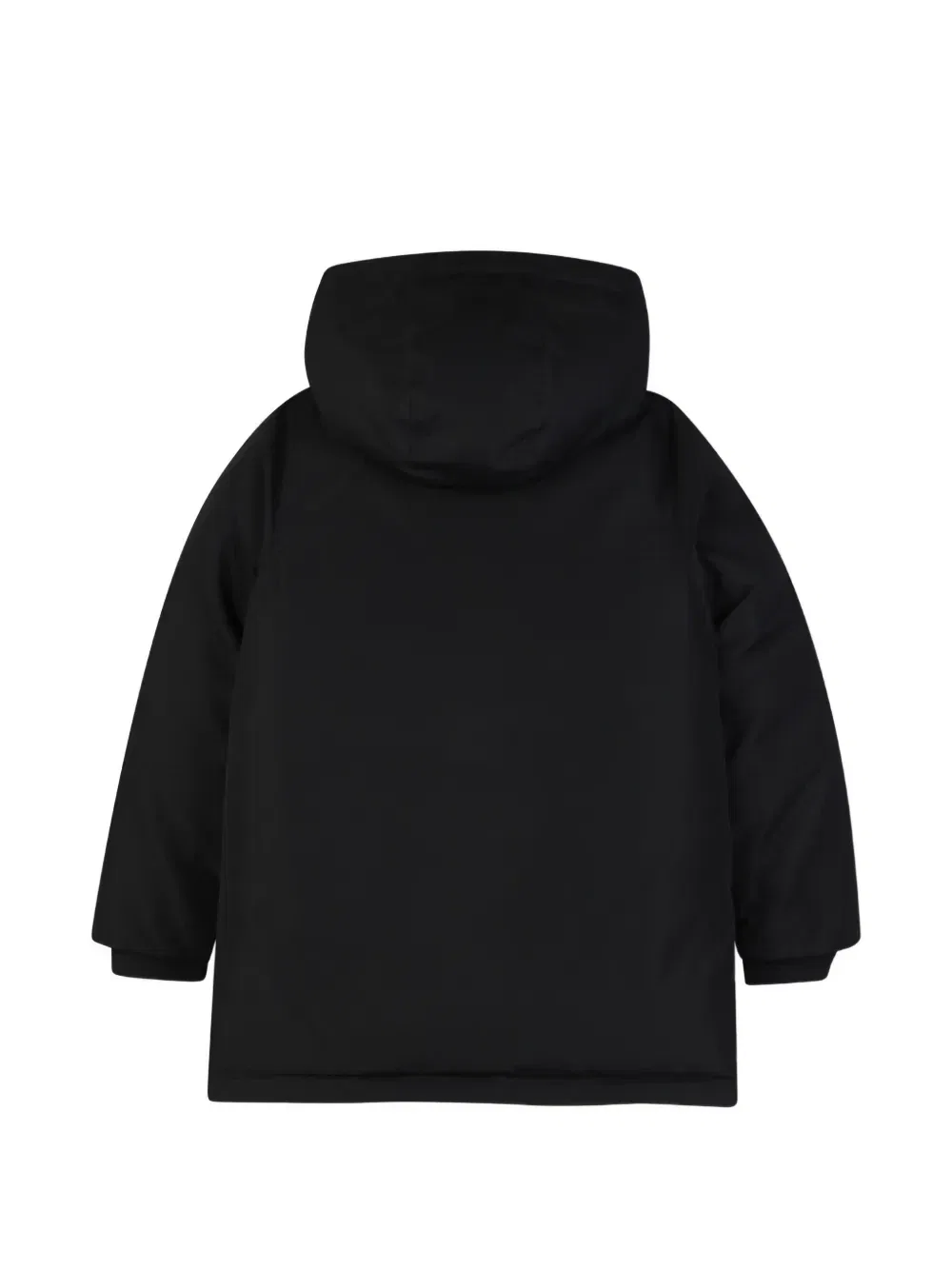 Пальто с капюшоном и карманами Boss Kidswear, черный — фото 2